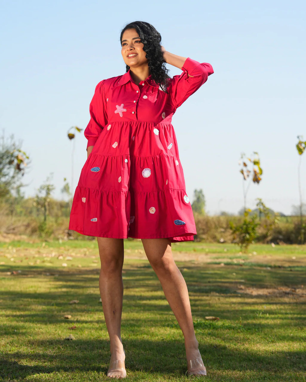Vaanya Hand-Embroidered Short Dress