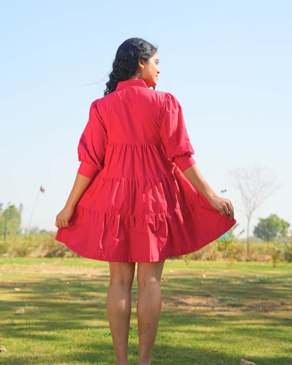 Vaanya Hand-Embroidered Short Dress