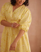 Daisey Hand-Embroidered Floral Short Dress