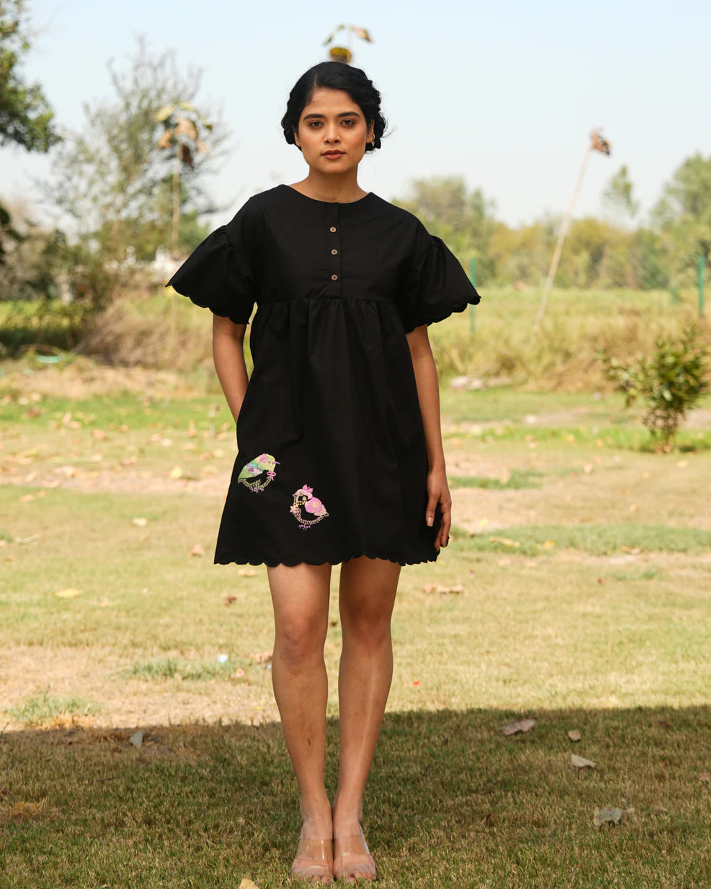 Mahiraa Hand-Embroidered Short Dress