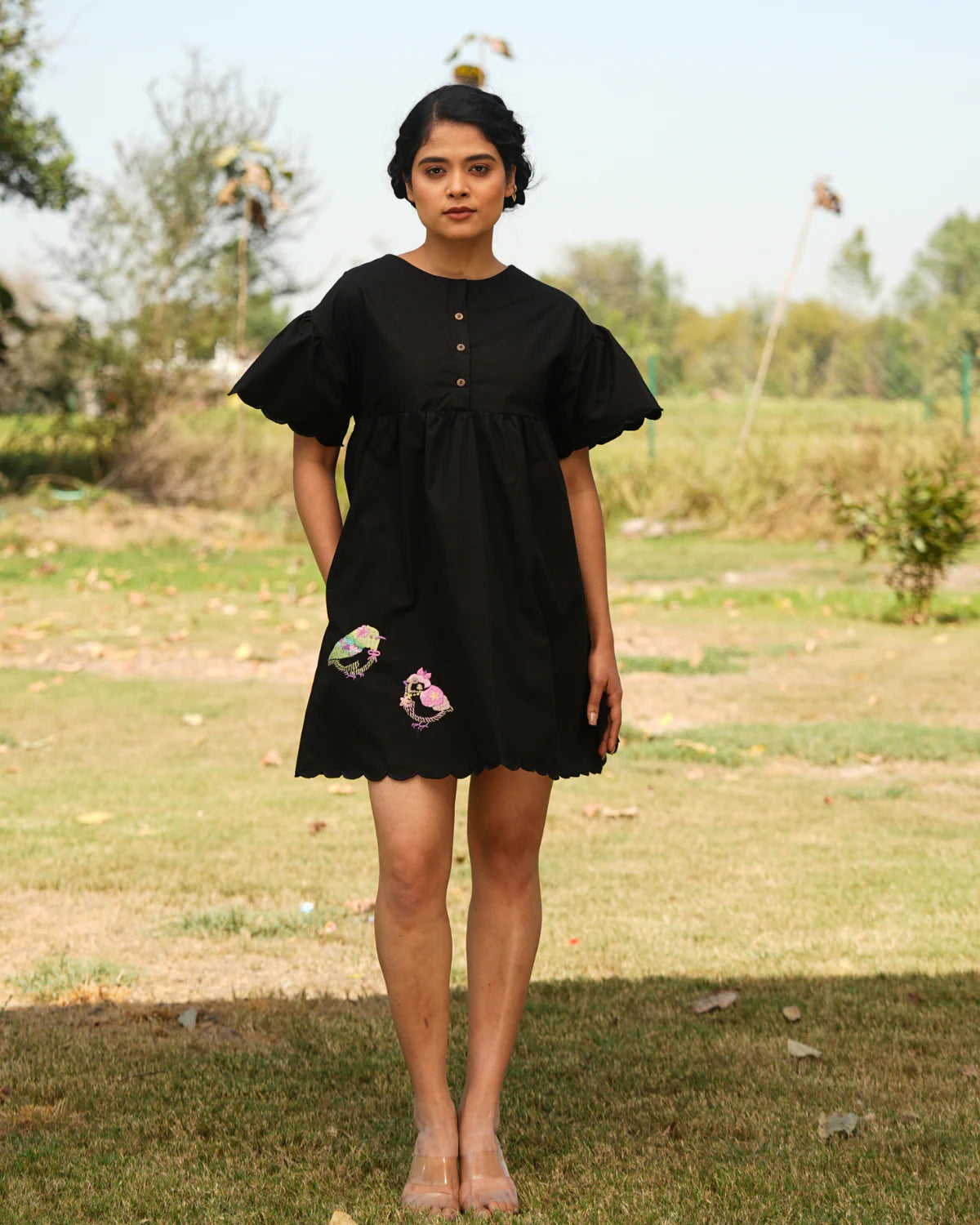 Mahiraa Hand-Embroidered Short Dress