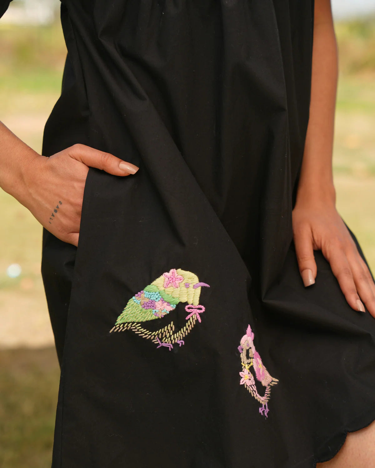 Mahiraa Hand-Embroidered Short Dress