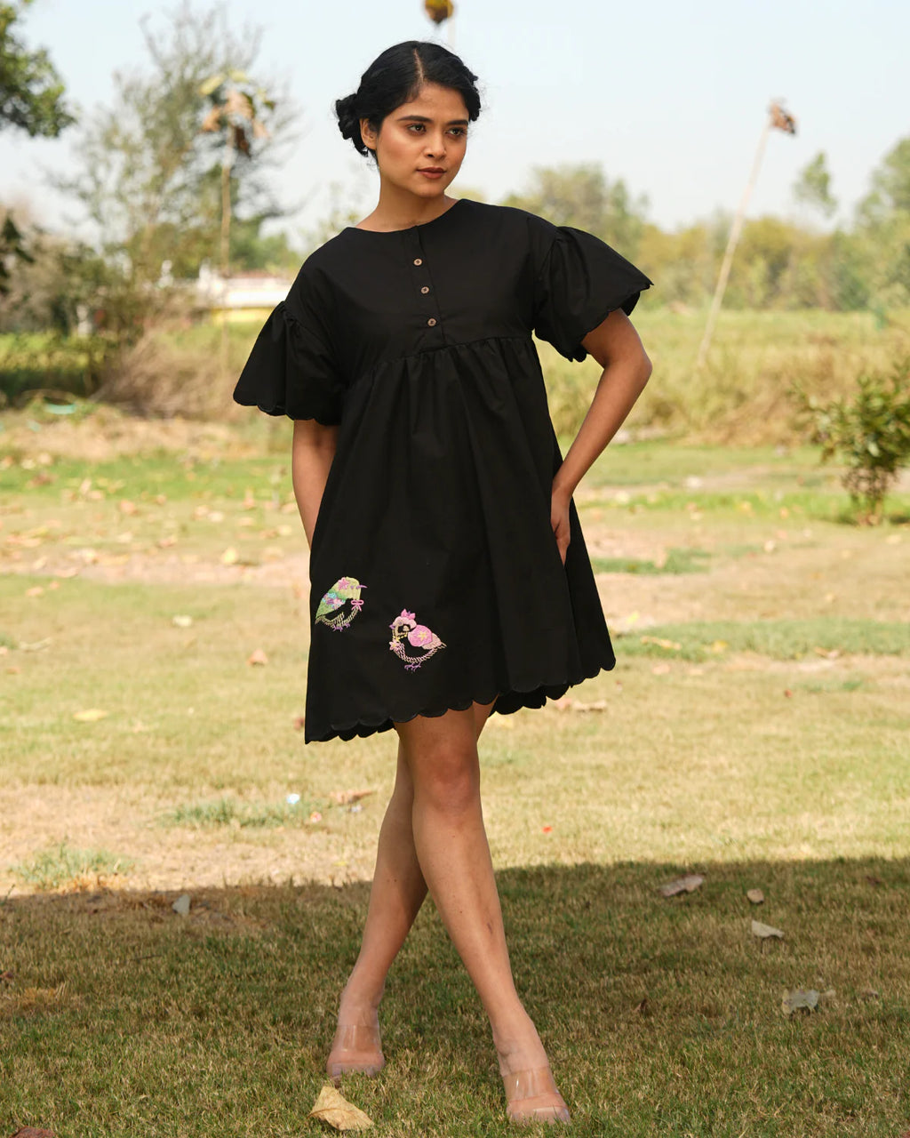 Mahiraa Hand-Embroidered Short Dress