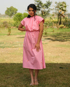 Gagan Hand-Embroidered Midi Dress