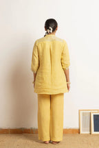 Hand Work Linen Zari Set