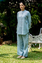 Baby Blue Linen Co-ord Set