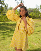 Revaa Hand-Embroidered Short Dress