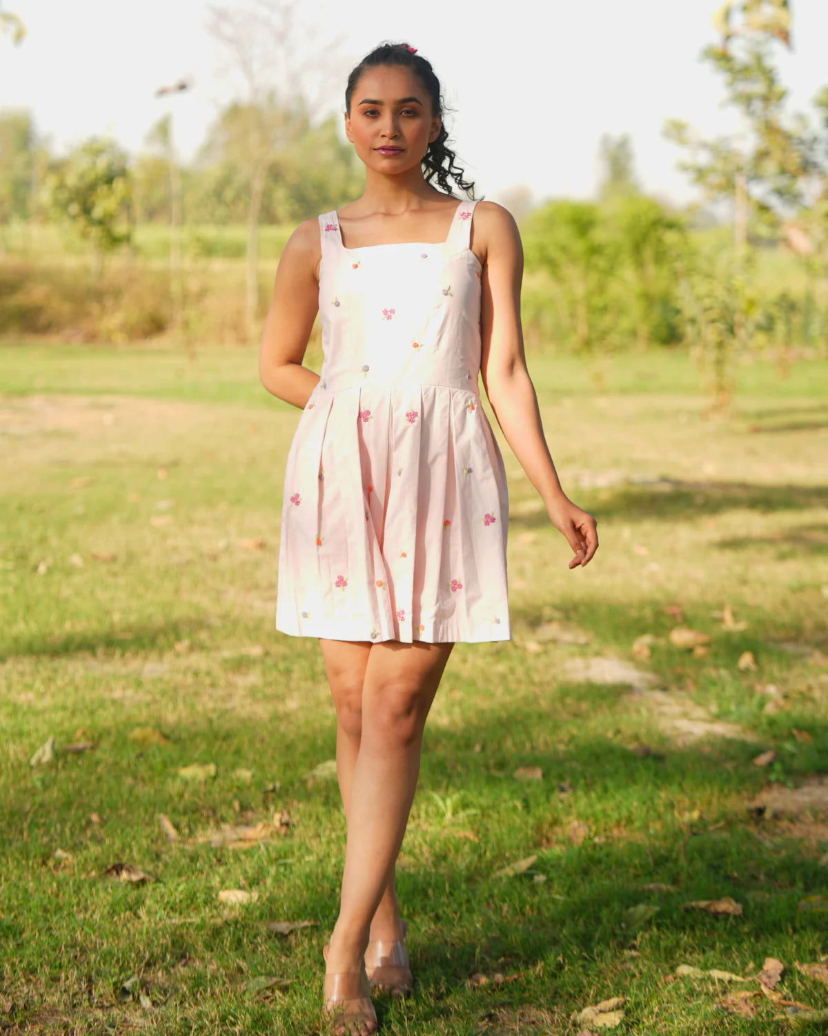 Rria Hand-Embroidered Jumpsuit