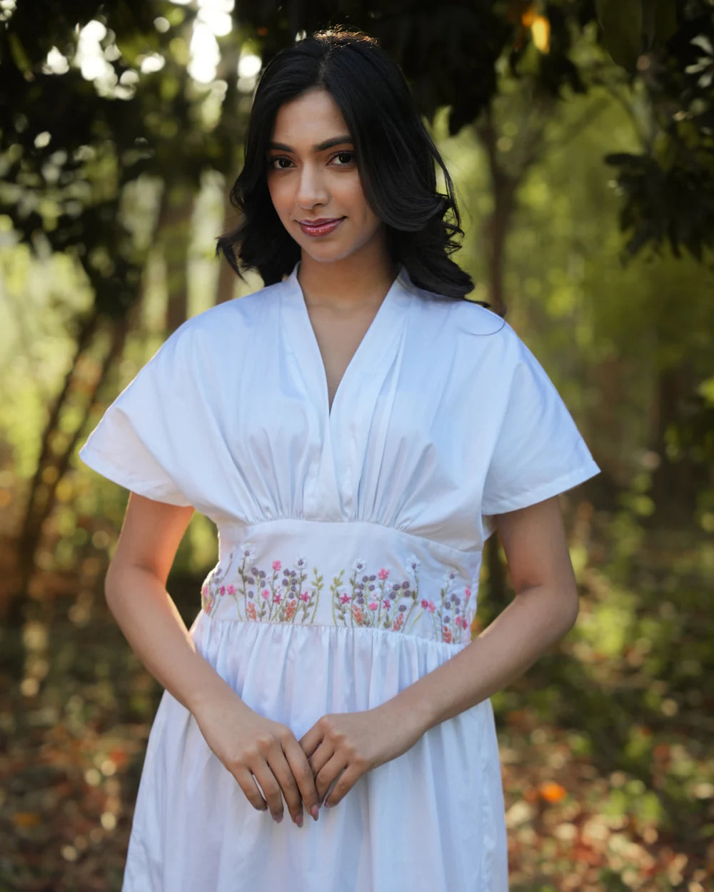 Eknoor Hand-Embroidered Midi Dress