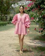 Revaa Hand-Embroidered Short Dress