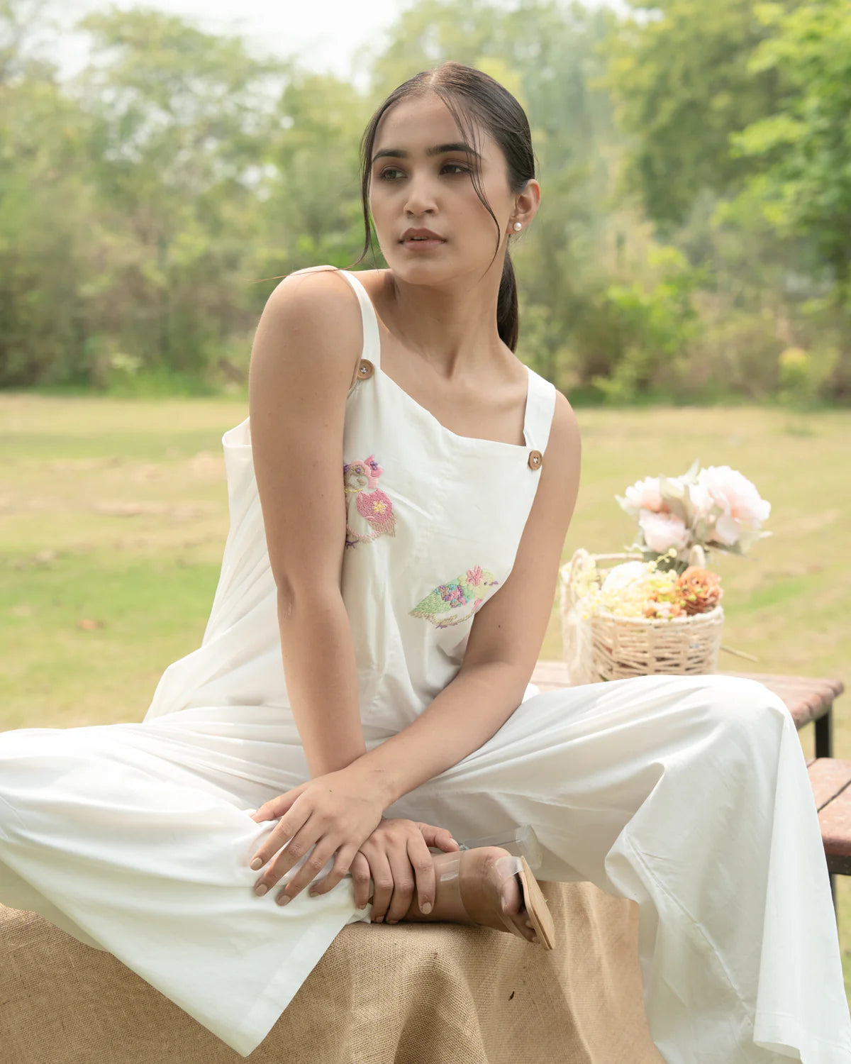 Meeraa Hand-Embroidered Jumpsuit
