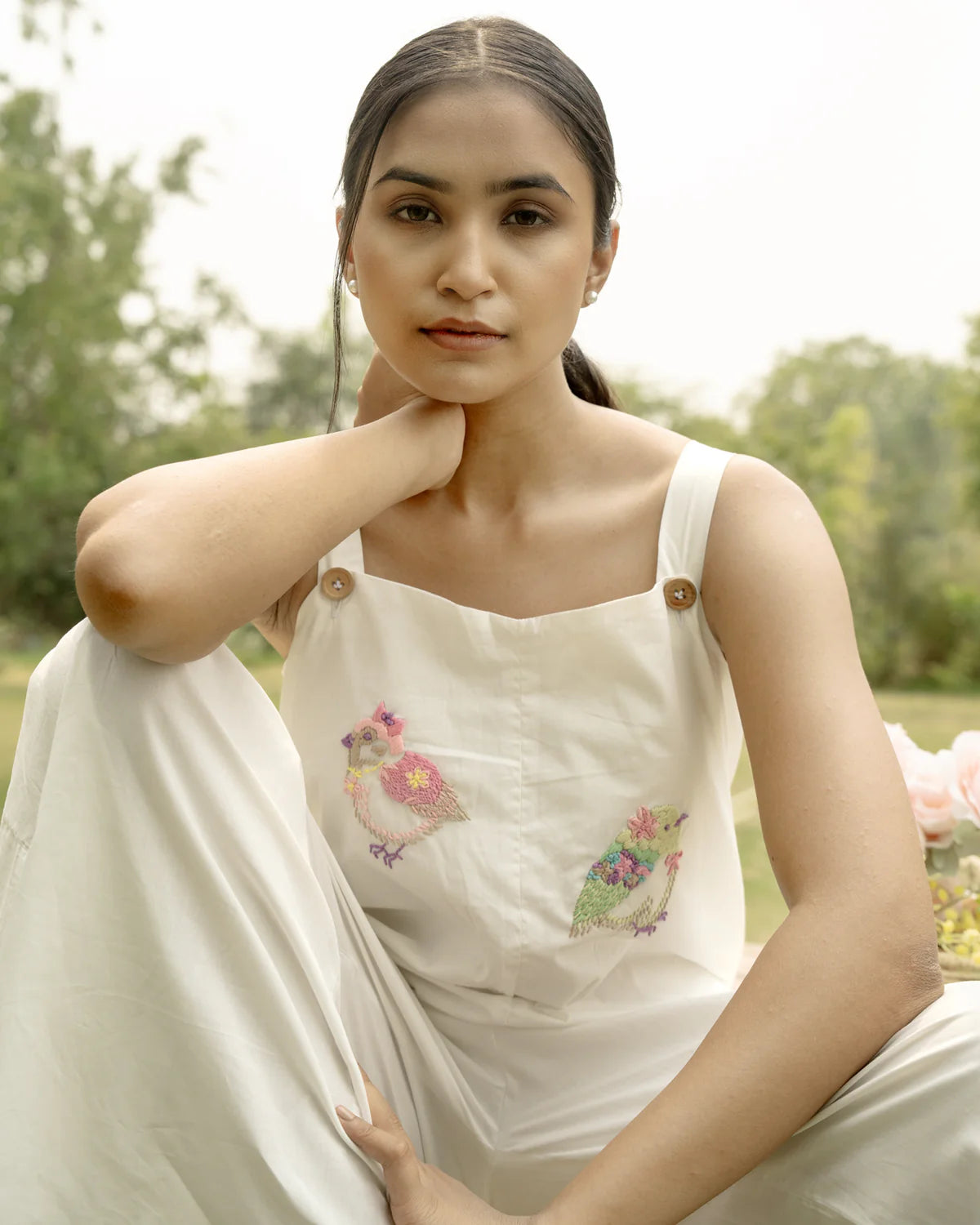 Meeraa Hand-Embroidered Jumpsuit