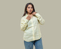 Butter yelllow linen shirt