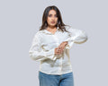 Ivory whisper linen shirt
