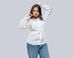Ivory whisper linen shirt