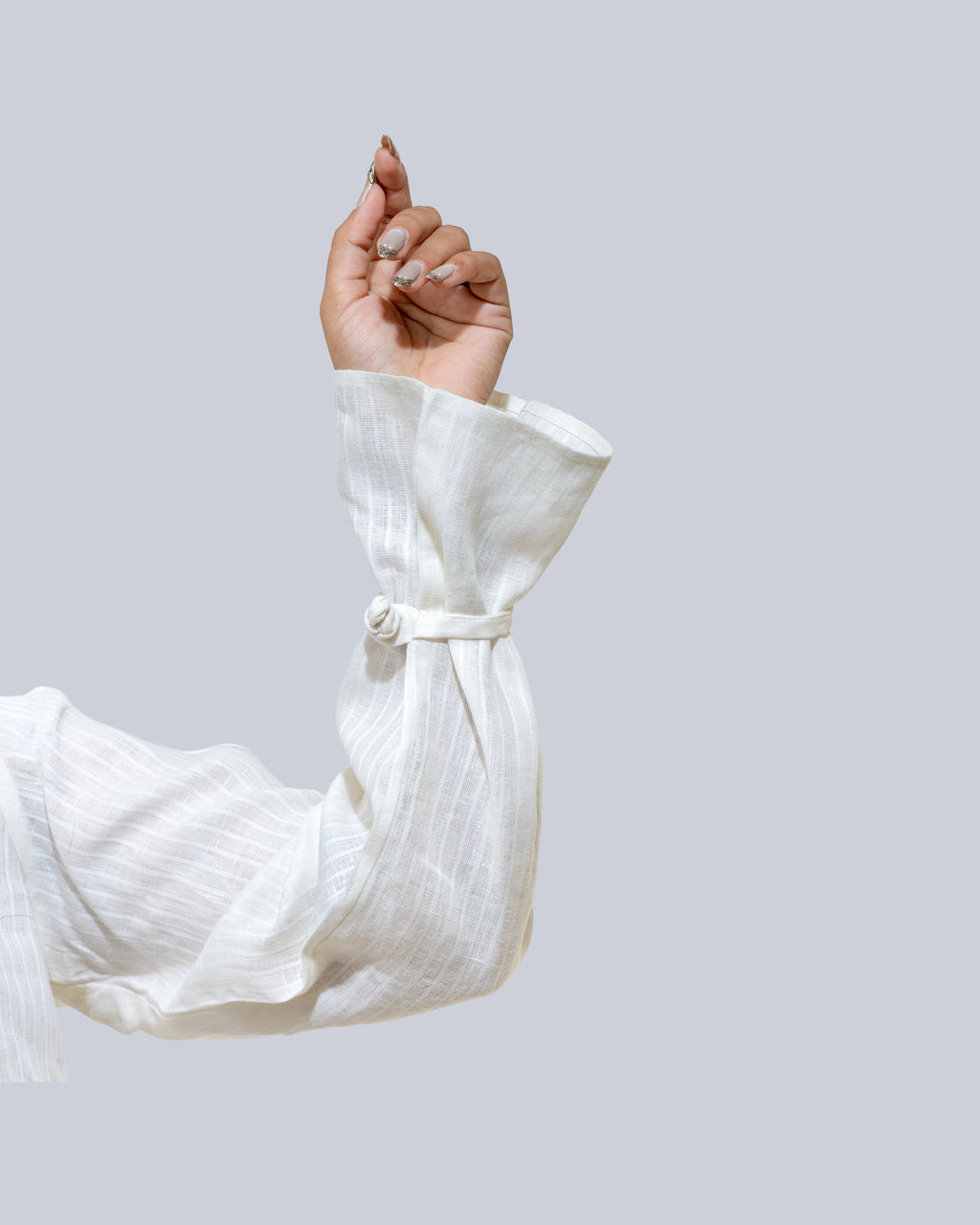 Ivory whisper linen shirt