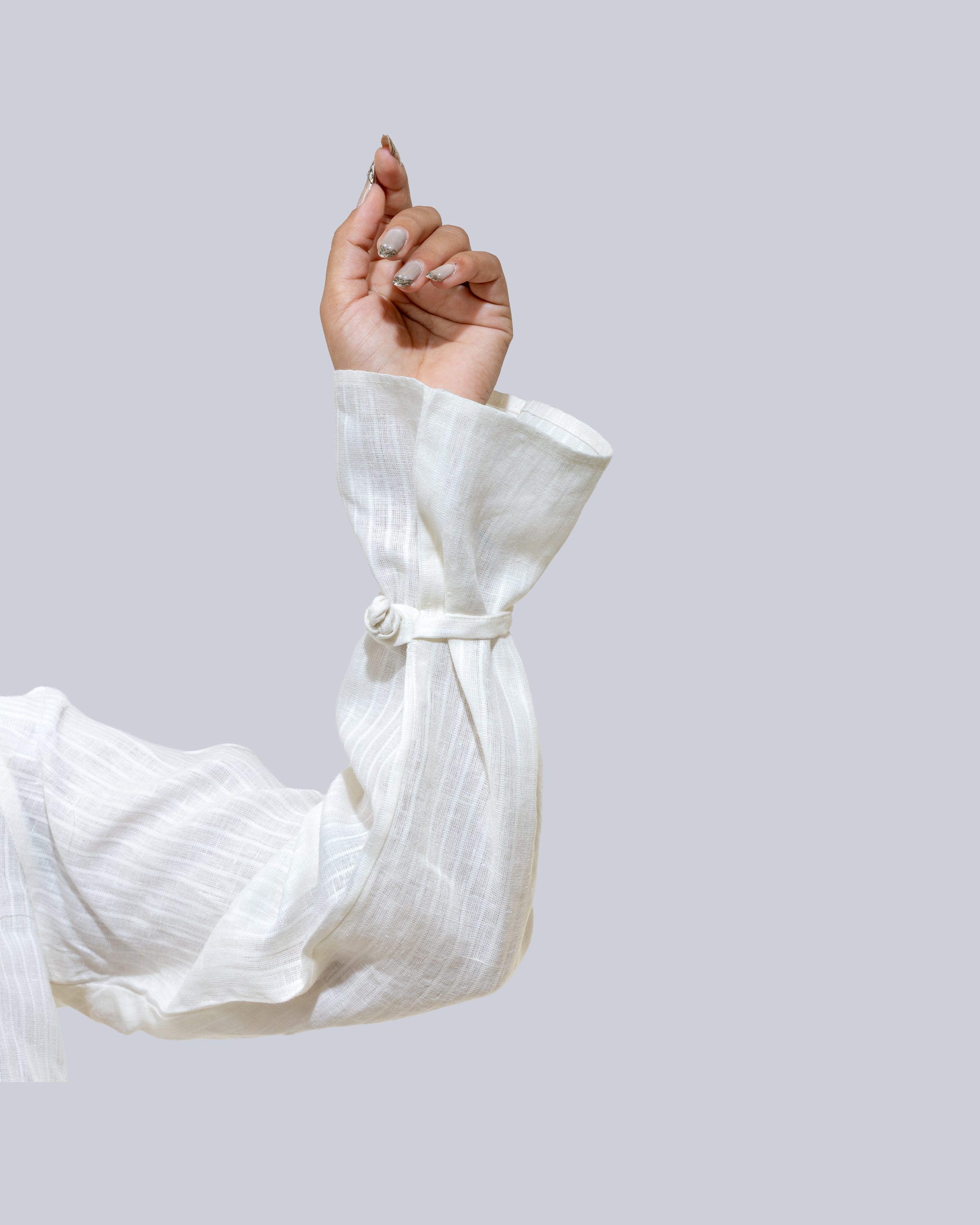 Ivory whisper linen shirt
