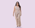 Blush pink linen pants