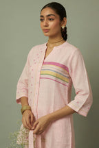 Linen Multi-Stripe Tunic Coord Set