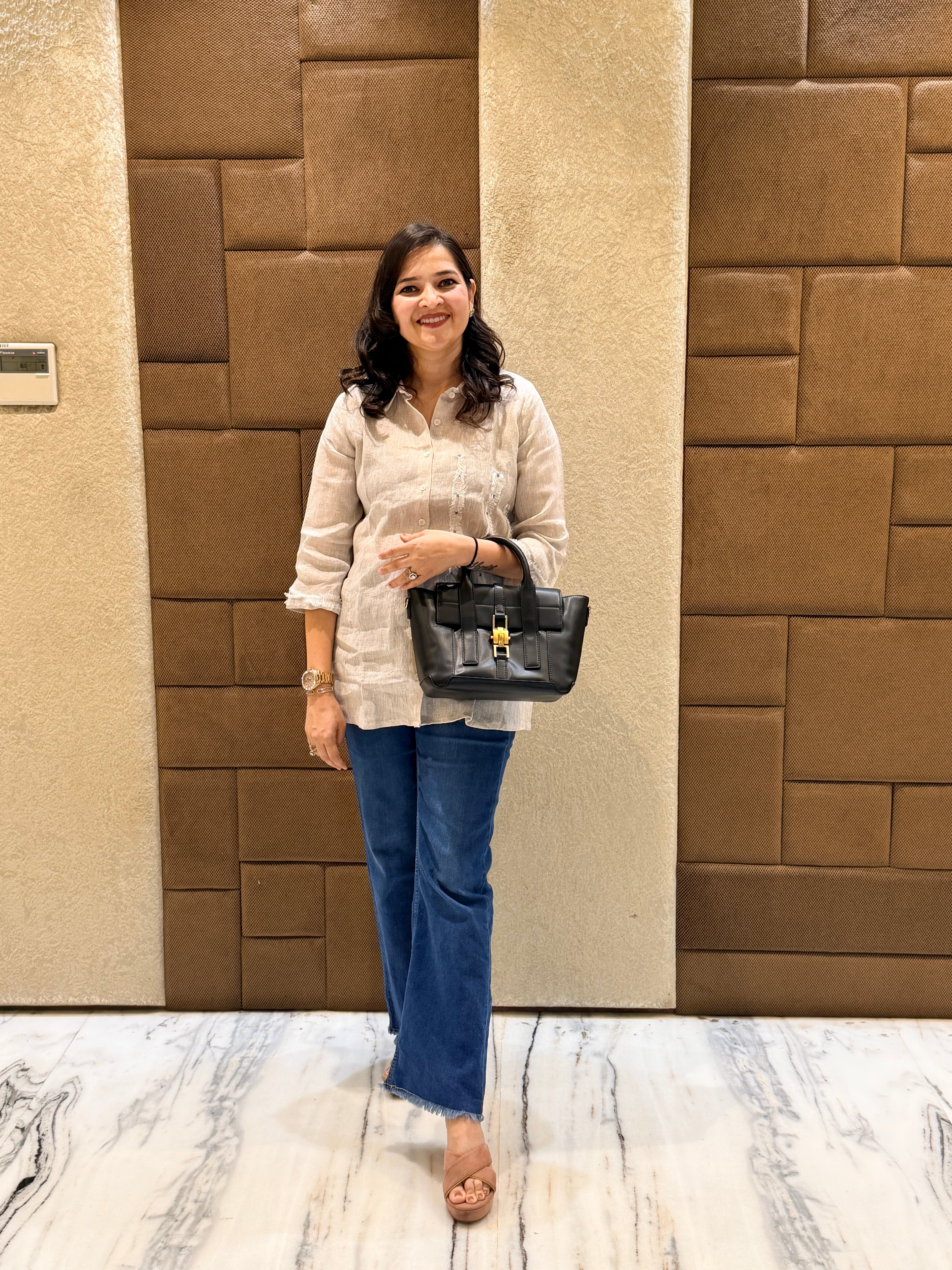 Linen offwhite kurta