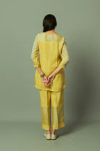 Khat Pita Work Zari Linen Co ord set