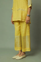 Khat Pita Work Zari Linen Co ord set