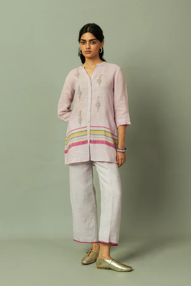 Botanical Block Printed Linen Co ord