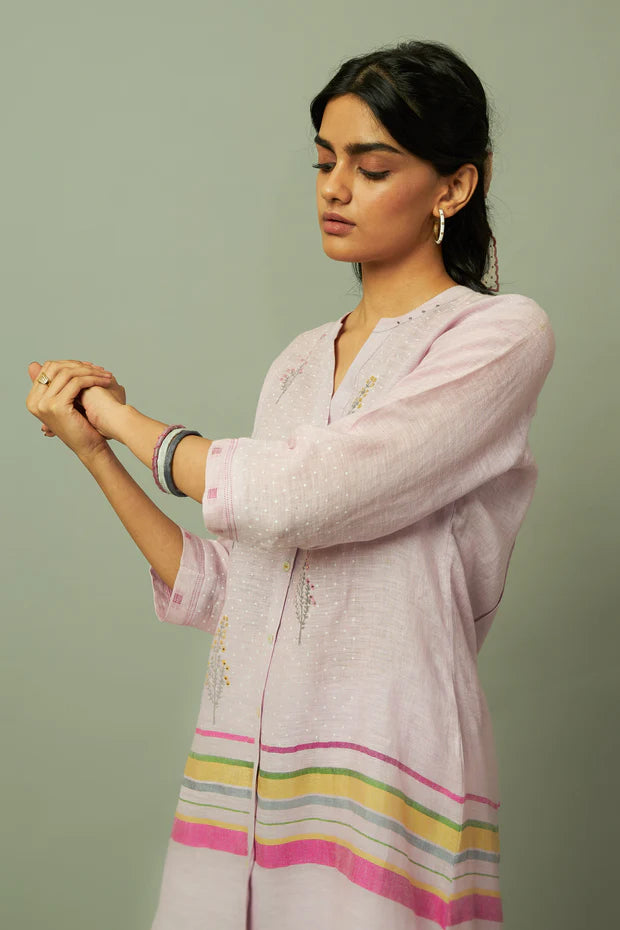 Botanical Block Printed Linen Co ord