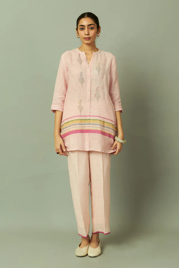 Botanical Block Printed Linen Co ord