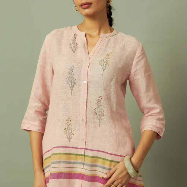 Botanical Block Printed Linen Co ord