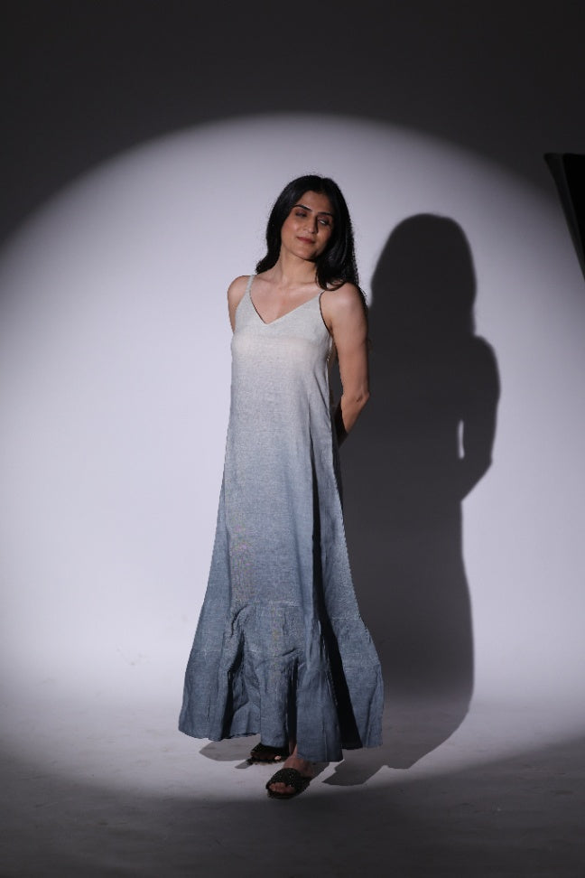 Blue ombré gown