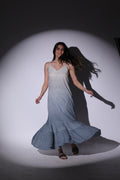 Blue ombré gown