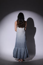 Blue ombré gown